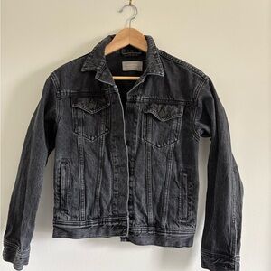 Everlane Modern Washed Denim Jacket - stone grey size XXS